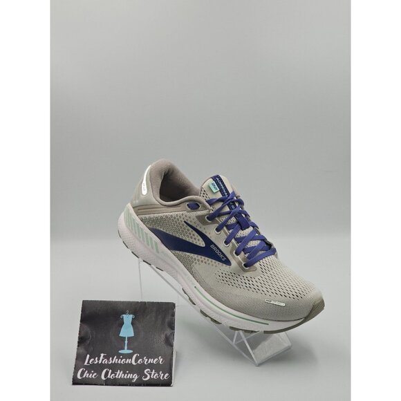 Brooks Women's Gray & Purple Adrenaline GTS 22 Running Shoes Size 10 2832 - Picture 15 of 16